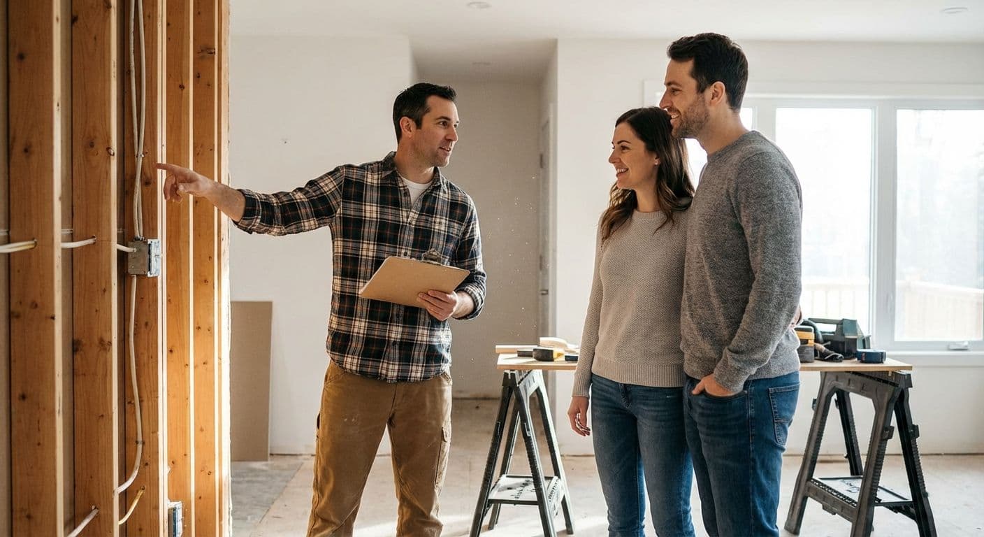 Renovation contractor with clients