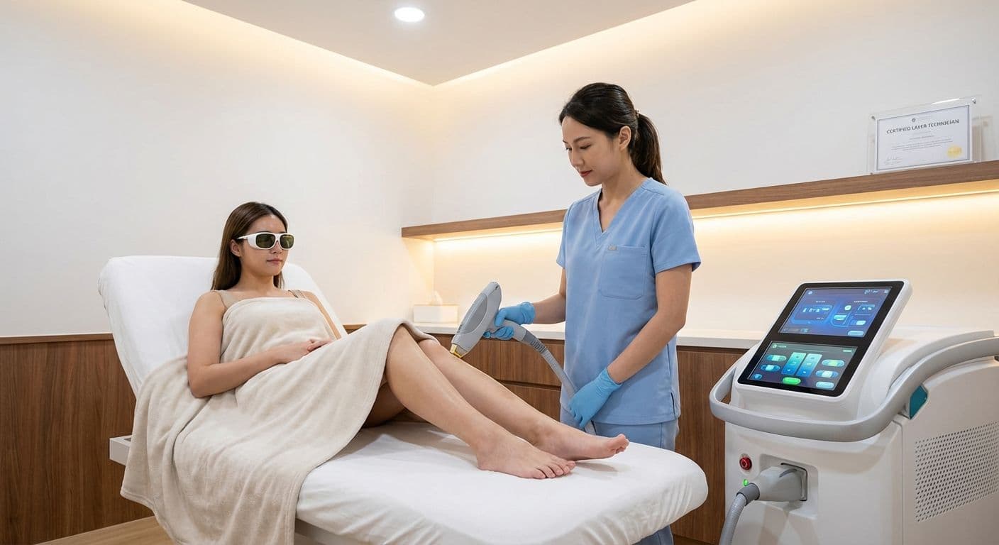 Laser hair removal treatment