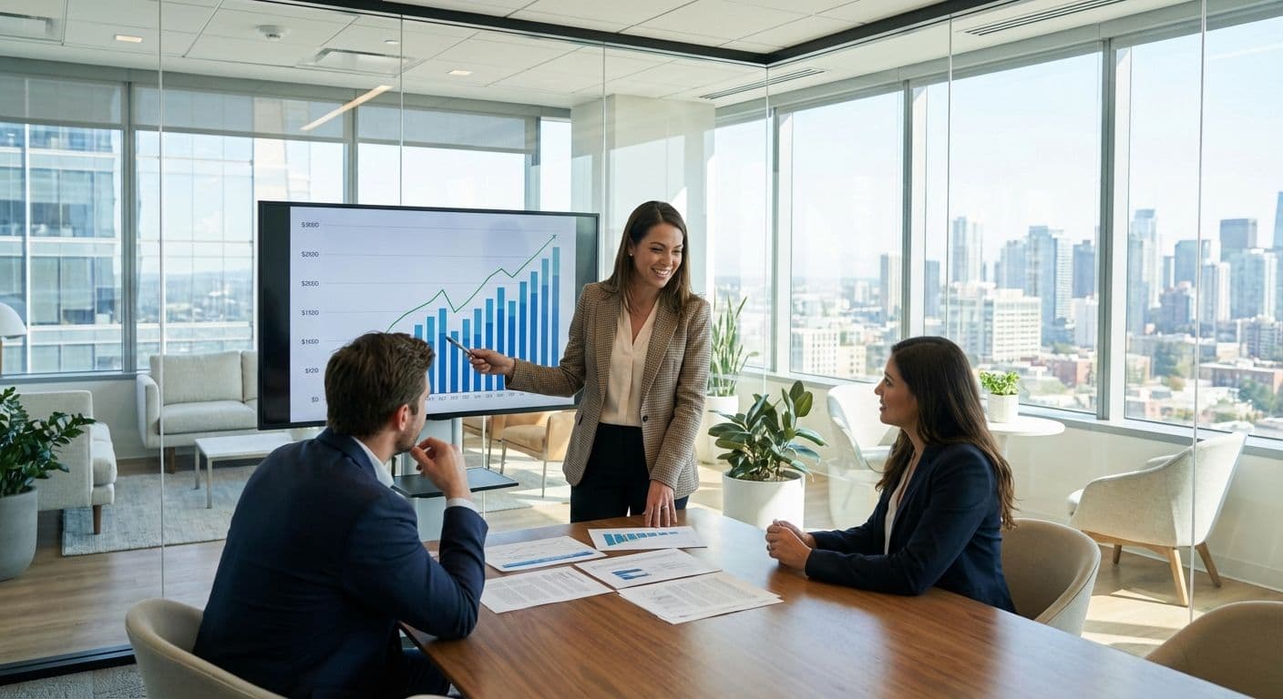 Business consultant meeting